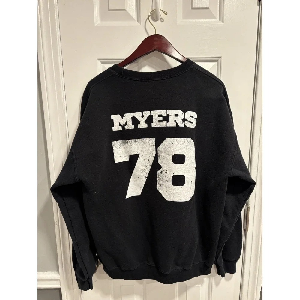 Haddonfield High School Sweatshirt 1978 Black Sz Lg Halloween